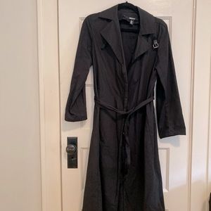 DKNY black trench
